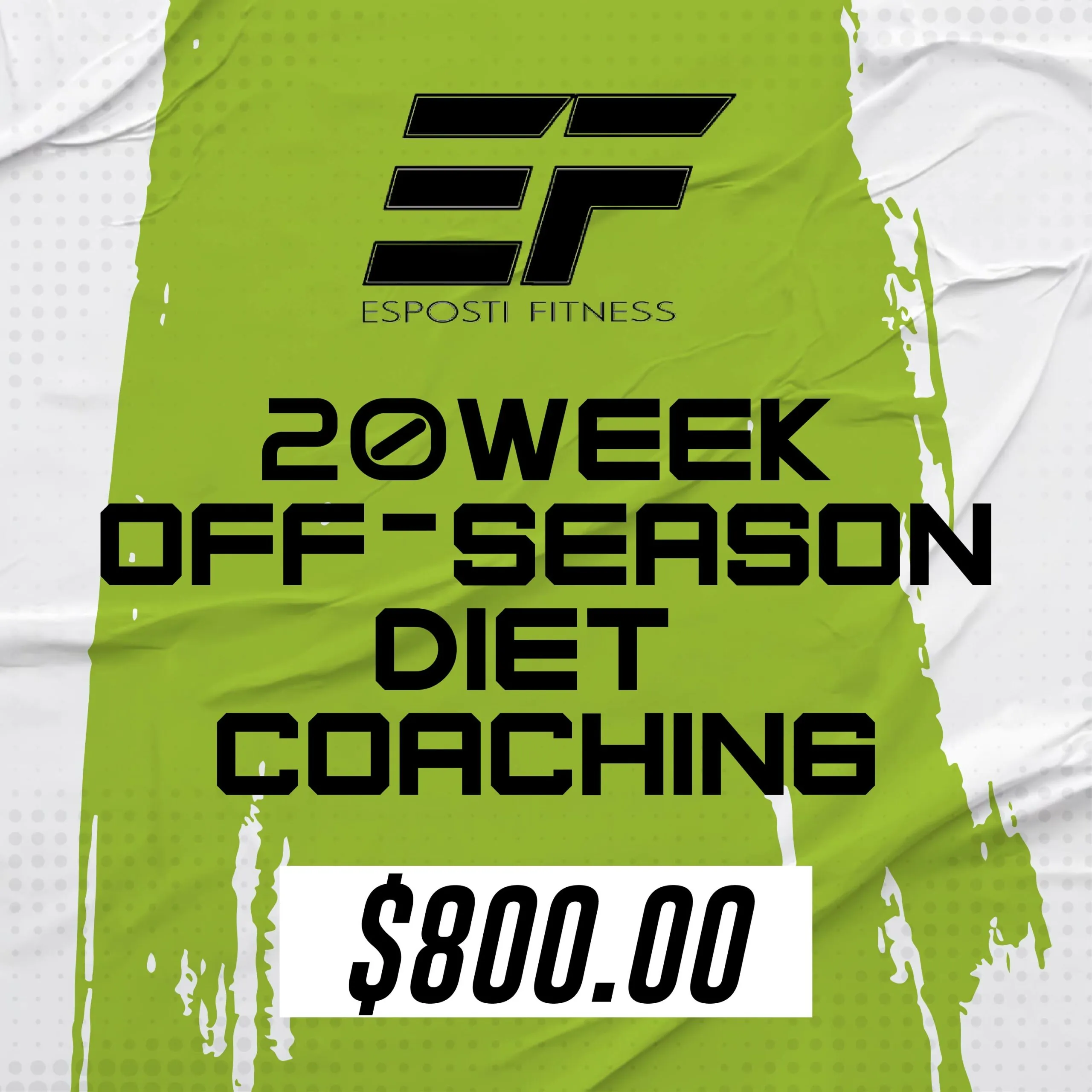 20 Week Off-Season Diet Coaching