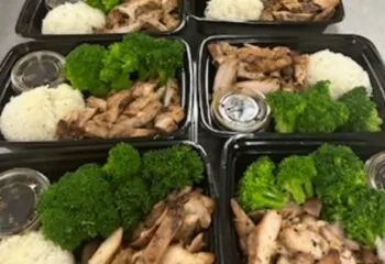 Teriyaki Chicken Thighs White Rice and Broccoli