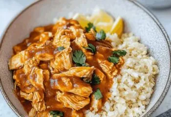 Chicken Enchilada Cauliflower Rice Bowl With Cheese