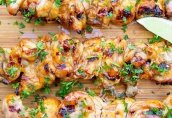 Spicy Honey  Boneless Thighs With White Rice And Broccoli