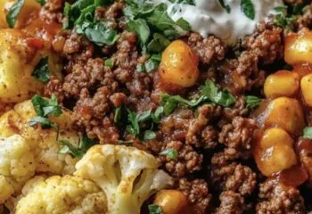 Chile Ground Beef with Cauliflower Rice